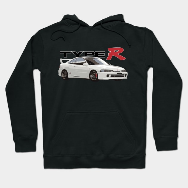 Integra Type R Championship White DC2 honda mugen Hoodie by cowtown_cowboy